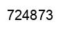 Number 724873 black image