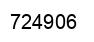 Number 724906 black image