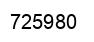 Number 725980 black image