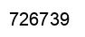 Number 726739 black image