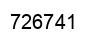 Number 726741 black image