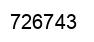 Number 726743 black image