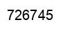 Number 726745 black image