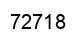 Number 72718 black image