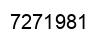 Number 7271981 black image
