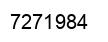 Number 7271984 black image