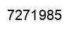 Number 7271985 black image