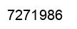 Number 7271986 black image