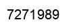 Number 7271989 black image