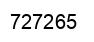Number 727265 black image