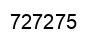 Number 727275 black image