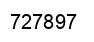 Number 727897 black image