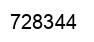 Número 728344 imagen negro