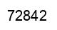 Number 72842 black image