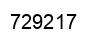 Number 729217 black image