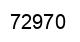 Número 72970 imagen negro