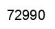 Number 72990 black image