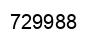Number 729988 black image