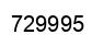 Number 729995 black image
