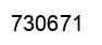 Number 730671 black image