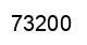 Número 73200 imagen negro