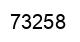 Number 73258 black image