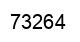 Number 73264 black image