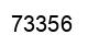 Number 73356 black image