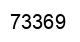 Number 73369 black image