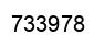 Number 733978 black image