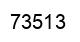 Number 73513 black image
