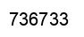Number 736733 black image
