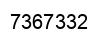 Número 7367332 imagen negro