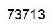 Number 73713 black image