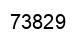 Number 73829 black image