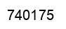 Number 740175 black image