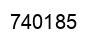 Number 740185 black image