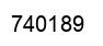 Number 740189 black image