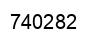 Number 740282 black image