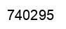 Number 740295 black image