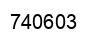Número 740603 imagen negro
