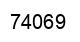 Number 74069 black image
