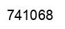 Number 741068 black image