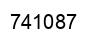 Number 741087 black image