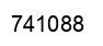 Number 741088 black image