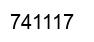 Number 741117 black image