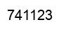 Number 741123 black image