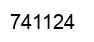 Number 741124 black image