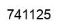 Number 741125 black image