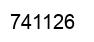 Number 741126 black image